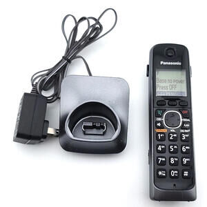 Panasonic KX‑TGA660 Expansion Cordless Phone + Charging Dock PNLC1017 – WORKS